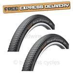 PAIR Continental DOUBLE FIGHTER 26 x 1.90 MTB Slick Mountain Bike Road TYRES