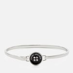 Marc Jacobs Button Silver-Plated Hinge Bracelet