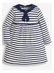 JoJo Maman Bebe Girls Long Sleeve Sailor Dress - Cream, Cream, Size 6-12 Months, Women