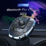 Fast Charging Smart Phone Wireless Bluetooth Car Charger MP3 Player 2-Port USB