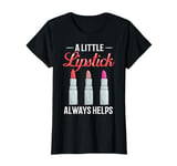 Lipstick Red Beauty Cosmetic Lip Make Up T-Shirt