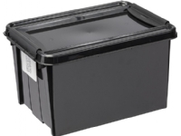 Waste bin Plast Team Container with lid PlastTeam ProBox Recycle QR 14L black