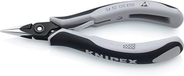 Knipex Precision Electronics Gripping Pliers ESD burnished, with multi-component grips 130 mm 34 52 130 ESD
