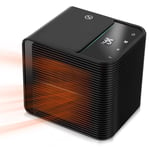 Lazmin112 Portable Space Heater, Electric Ceramic PTC Space Heater for Indoor Office Home Bedroom 3 Mode Adjustable(UK-plug)