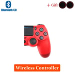 Rouge Manette De Jeu Sans Fil Bluetooth Pour Playstation 4, Contrôleur, Joystick Pour La Console Ps4, Tous Testés Avant Expédition
