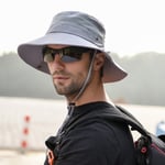 Solhatt herr UV-skydd safarihatt sommar utomhus fiskare c