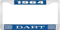 OER LF120164B nummerplåtshållare 1964 dart - blå