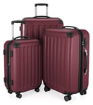 HAUPTSTADTKOFFER - Spree - Luggage Suitcase Hardside Spinner Trolley Expandable 75 cm TSA, Burgundy