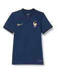 Nike France Homme Season 2022/23 Official T Shirt, Midnight Navy/Metallic Gold, XS EU