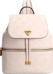 Guess, Helaina, Polyurethane, Textile Backpack, Light Pink, Lined Compartment, 03320, For Women, 24 X 30 X 13 Cm For Women