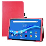 LFDZ Compatible with Lenovo Tab M10 Plus Case,Slim Folio Folding Stand PU Leather Cover for 10.3" Lenovo Tab M10 Plus/Smart Tab M10 Plus/Lenovo Tab M10 Plus 2nd Gen Tablet,Red