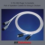 Speaker Cables (Quality, 2-Pin DIN P-S, Pair) for Bang & Olufsen B&O CX… 19 Mtrs