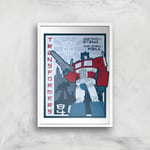 Transformers One Shall Stand Poster Art Print - A2 - White Frame