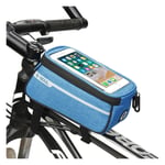 Universal waterproof bicycle bike mount bag for 6-inch Smartphone - Blue