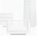 Snuz Snuzkot Skandi 3 Piece Nursery Furniture Set - White