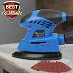 130W Electric Palm Sander Detail Sanding Machine Woodworking Tools & 6 Sandpaper