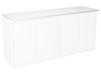 Gustavsberg Graphic Toppskiva för skåp 120 x 32 cm, med belysning Vit