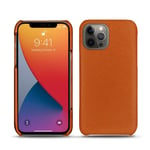 Coque cuir Apple iPhone 13 Pro Max - Coque arrière - Orange - Cuir saffiano - Neuf