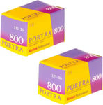 Pack of 2 Kodak 145 1855 Professional Portra 800 Color Negative Film (ISO 800)