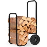 Gardebruk - Chariot à bois Charge maximale 80kg Pneus en caoutchouc Diable pour bois Transport bois chauffage