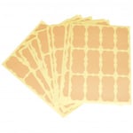 Infinity Hearts Klistermerker Vintage Brun 5,9x3,2cm - 120 stk