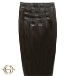 Gold24 Clip på löshår 2# mörkbrun - 60 cm