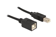 Delock - USB förlängningskabel - USB Typ B till USB Typ B - 2 m