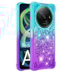 SKALO Xiaomi Redmi A3 Kvicksand Glitter Hjärtan TPU-skal - Turko multifärg