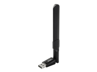 Edimax EW-7822UAD, Trådlös, USB, WLAN, Wi-Fi 5 (802.11ac), 867 Mbit/s, Svart