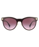 Versace Mens Sunglasses VE2198 12528H Transparent Bordeaux Pink Violet Gradient - Red - One Size