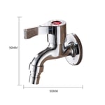 Faucet Wall Mounted Small Tap Decorative Garden Faucet Long Washing Machine Water Tap Double Using Basin Toilet Cold Bibcock Taps Spout-304_stainless_steel_CHINA