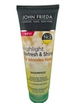 John Frieda Highlight Refresh & Shine Shampoo for Blonde Hair - Gives New Shine