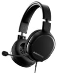 SteelSeries Arctis 1 Wired Gaming Headset – Detachable ClearCast Microphone – Lightweight Steel-Reinforced Headband – For PC, PS5, PS4, Xbox Series X|S, Xbox One, Nintendo Switch, Mobile – Black