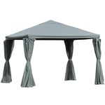 3Metre Outdoor Gazebo Canopy Party Tent Aluminum Frame with Sidewalls