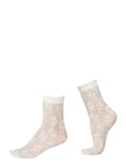 Flora Flower Socks Designers Socks Regular Socks White Swedish Stockings