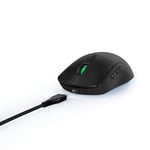 uRage Souris Gaming RGB Reaper 250" (Gaming Mouse Lumière LED, Ultra légère, droitier, 6 Boutons programmables, 6 200 dpi, capteur Optique, Logiciel, câble détachable 2m) Noir