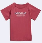 adidas Originals Baby Adicolor Graphic T-Shirt UK 12-18M Wild Pink GN7417