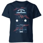 Harry Potter Quidditch At Hogwarts Kids' T-Shirt - Navy - 11-12 Years