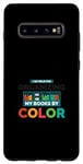 Galaxy S10+ Book Lover Reader I Go Wild For Organizing My Books By Color Case