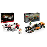 LEGO Icons McLaren MP4/4 et Ayrton Senna, Set de Construction pour Adultes, avec Une Minifigurine & Speed Champions La Voiture de Course de Formule 1 McLaren 2023, Véhicule Jouet