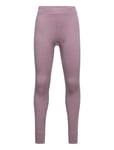 Longjohns Merino Wool Solid Outerwear Base Layers Baselayer Bottoms Purple Lindex