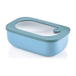 Guzzini Kitchen Active Design Boîte hermétique rectangulaire pour réfrigérateur/congélateur/Four à Micro-Ondes, souffleur & Ciment, 20 x 12 x H 7 cm, 900 cm, Bleu