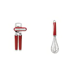 KitchenAid Stainless Steel Tin Opener – Empire Red & Stainless Steel Whisk – Empire Red