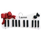Music Ornaments for Christmas Tree 2021 – Polyresin Electric Keyboard Ornament – Unique Music Ornaments – Piano Ornament 2021 – Instrument Ornaments – Durable – Gifts for Piano Players – Piano Décor