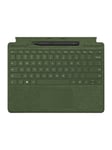 Surface Pro Signature Keyboard - keyboard - with touchpad accelerometer Surface Slim Pen 2 storage and charging tray - forest - with Slim Pen 2 - Tastatur - Grøn