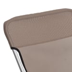Foldbare strandstole 2 stk. textilene pulverlakeret stål brun