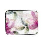 Laptop Case,10-17 Inch Laptop Sleeve Case Protective Bag,Notebook Carrying Case Handbag for MacBook Pro Dell Lenovo HP Asus Acer Samsung Sony Chromebook Computer,Pink Lily Flowers Watercolor D 15 inch