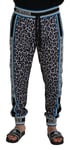 DOLCE & GABBANA Pants DG King Leopard Print Jogger Trousers IT52/W38/L 1500usd