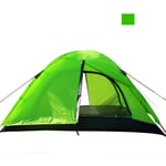 shunlidas 2 Person Windbreak Camping Tent 145x210x125cm Dual Layer Waterproof Tourist Tents Travel Family Fishing Tent with Aluminum Pole-Green_Russian Federation