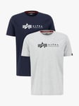 Alpha Industries Crew T-Shirt, Pack of 2